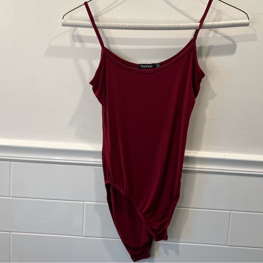 Red body suit